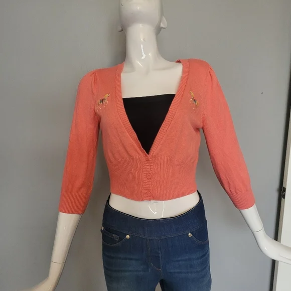 Disney Dress Shop Main Street USA Cardigan, VGUC, Size S - Picture 1 of 7